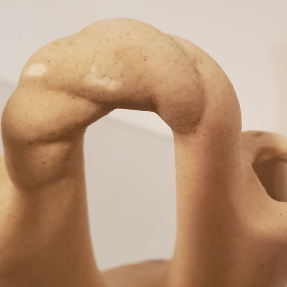 Handmade Vintage Double Wedding Chamber Sand Signed Aztec Indian Western Vase - Picture 8 of 11